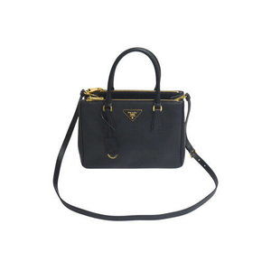 Prada Galleria Shoulder Bag Saffiano leather black